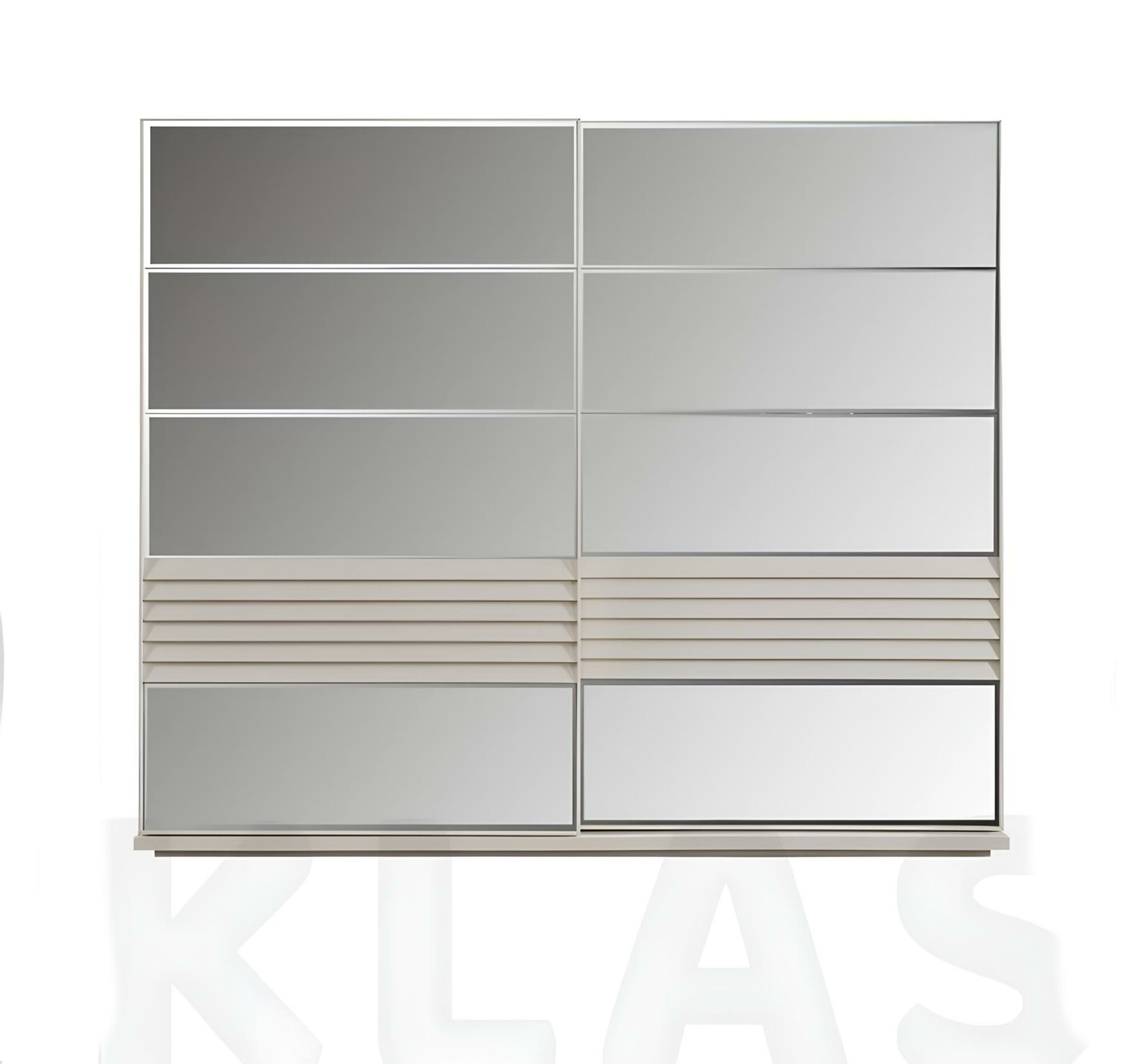 Designer Grauer Kleiderschrank Holzschrank Schlafzimmer Luxus Schränke