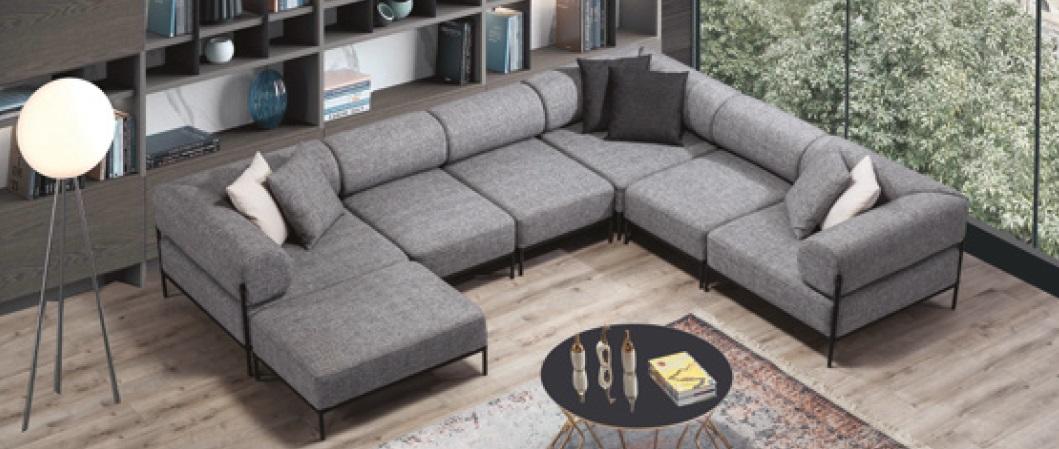 Sofa Ecksofa Couch Polster Ecksofas Couchen Wohnzimmer Möbel Wohnlandschaft Neu