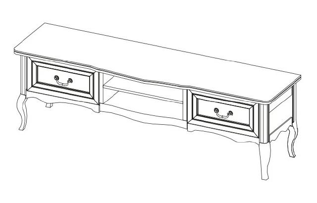 Klassischer TV Sideboard Echtes Holz Kommode Board Schrank Kommoden Neu PR-RTV-D