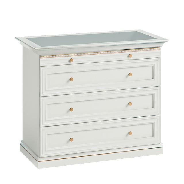 Kommode + Virtrine Schmuck Uhren Begehbarer Schrank Massiv Echtholz V-KG Kommode