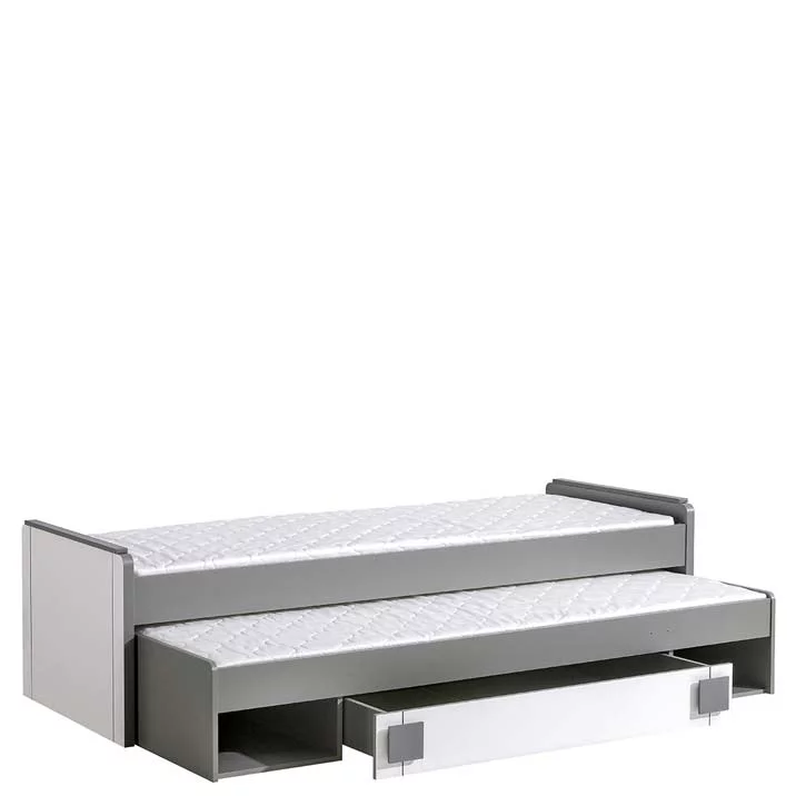 DOPPELBETT KINDERBETT JUGENDBETT + BETTKASTEN BETT EICHE 2 x BETTEN HOCHBETT