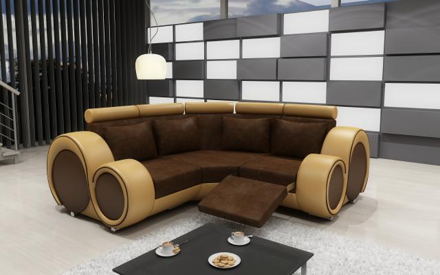 STOFFSOFA TEXTIL WOHNLANDSCHAFT SOFA RELAXFUNKTION COUCH ECKSOFA GARNITUR NEU