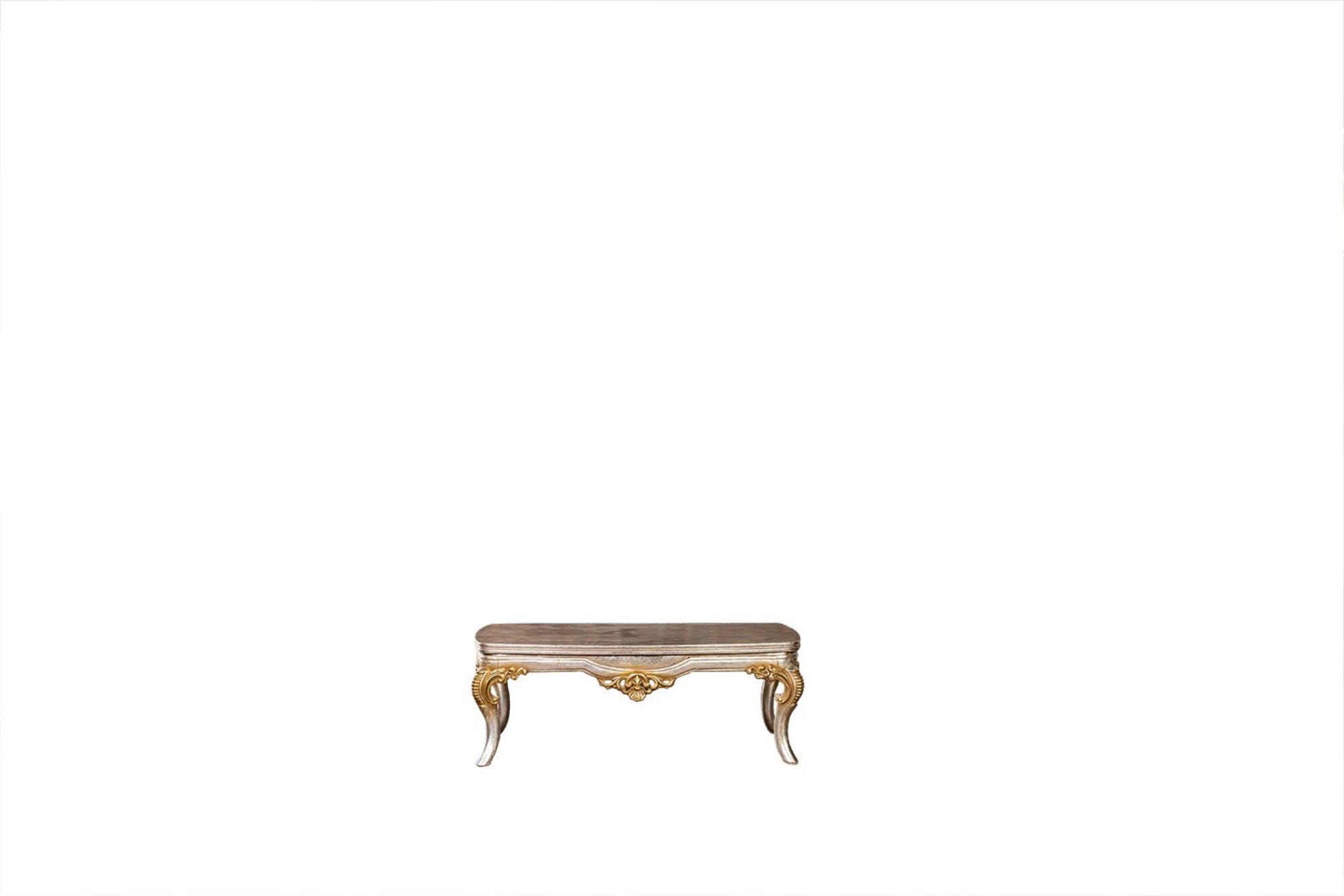 Klassischer Barock Couchtisch aus Holz - Klassische Möbel Wohnzimmer Tische