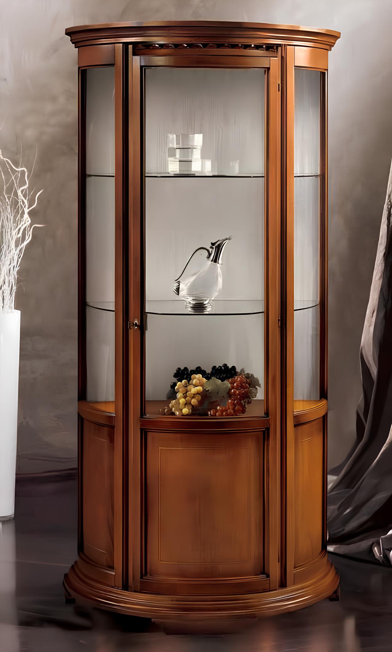Glasschränke Luxus Sideboard Schränke Braun Vitrine Klassisch Italienische Möbel