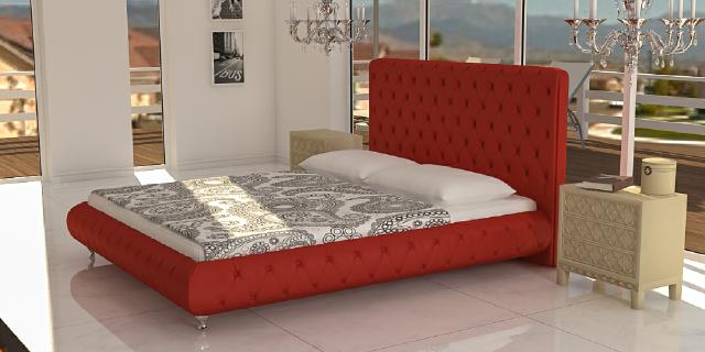 Polsterbett Bettten Bett Polster Ehe Leder Textil Designer Doppel XXL Big Barock