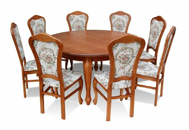 Esstisch & 8x Stühle Esszimmer Set Essgruppe Kalssischer Tisch Stuhl Tische Z16