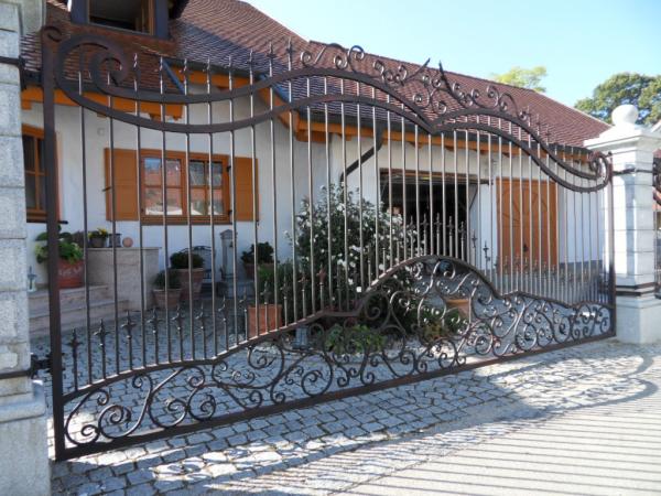 Aussen Garten Grundstück Geländer Zaun Klassisch Schmiedeeisen Zaun Modell 406