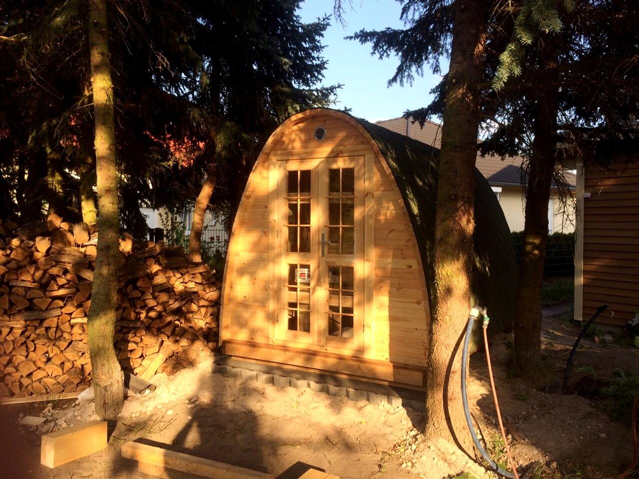 Sauna Holzsauna Außensauna Holz Gartensauna Holzsauna 2,40x3,50 Woodpro