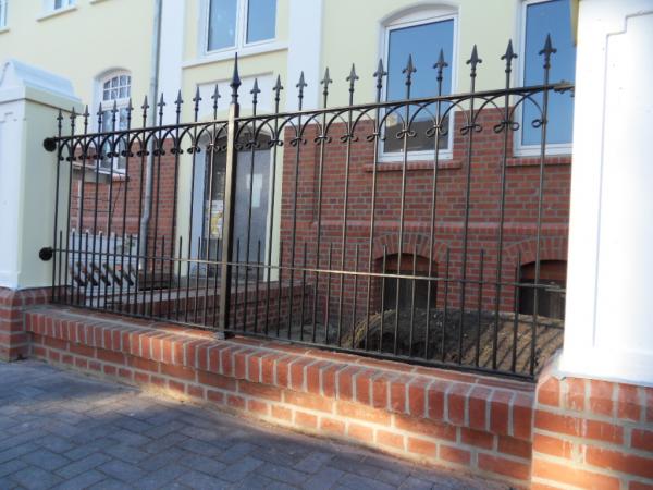 Aussen Garten Barock Rokoko Zaun Klassisch Geländer Zaun Schmiedeeisen 1lfm 412