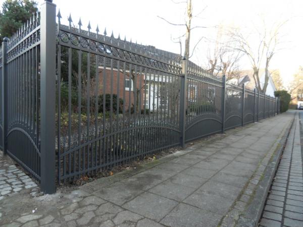 Aussen Garten Barock Rokoko Zaun Klassisch Geländer Zaun Schmiedeeisen 1lfm 413