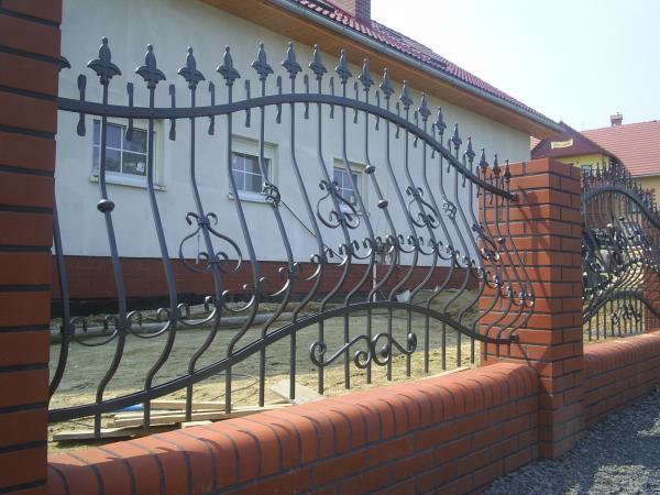 Railing Zaun Geländer Schmiedeeisen Handarbeit Klassische Zäune Garten M194 Neu