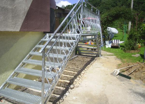 Klassische Stahl Treppe Schmiedeeisen Treppen Balkon Geländer Maßfertigung 143