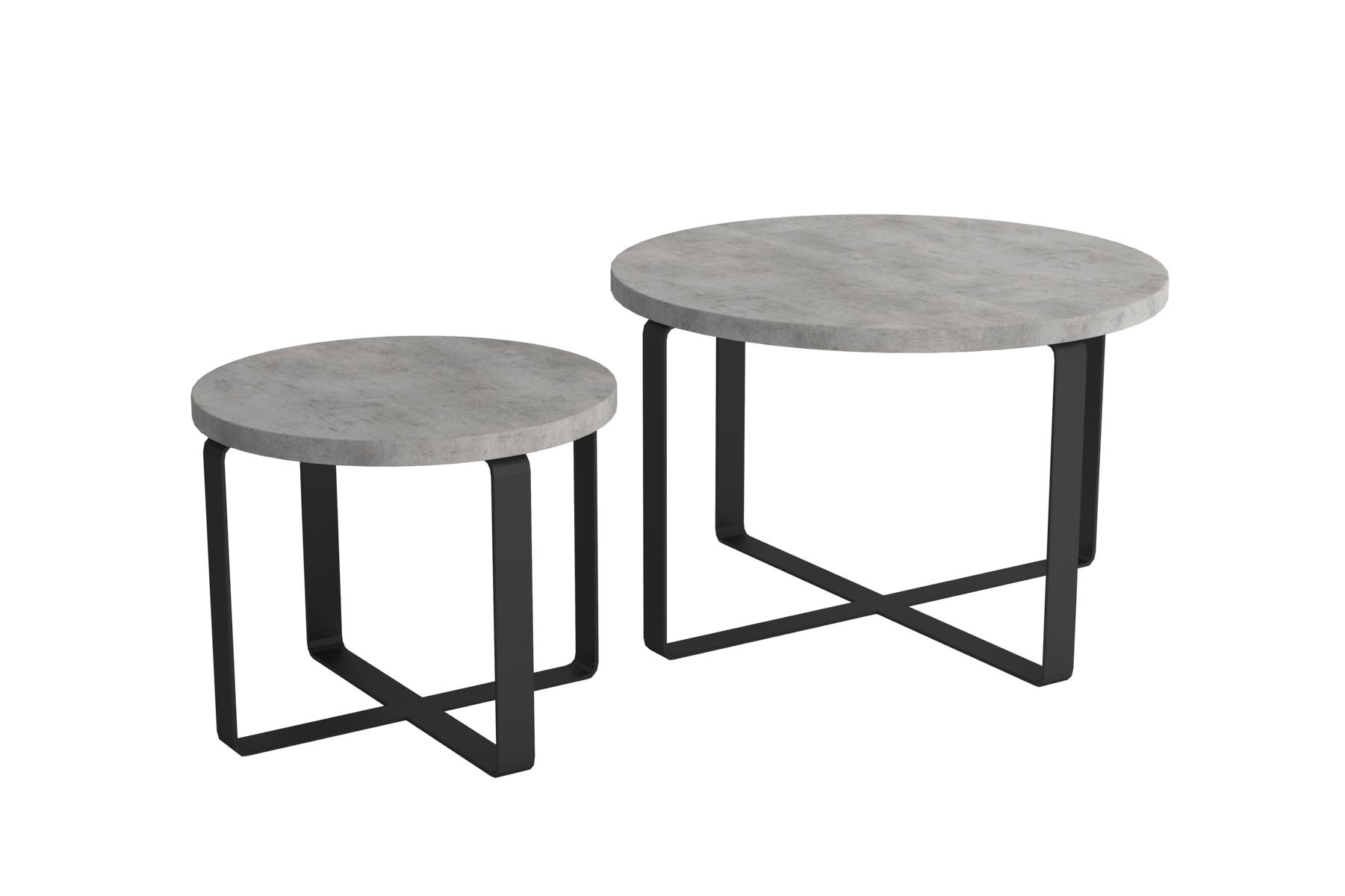 Modern Luxus Couchtisch Doppel Rund 2x Couchtisch Möbel Design Wohnzimmer Neu