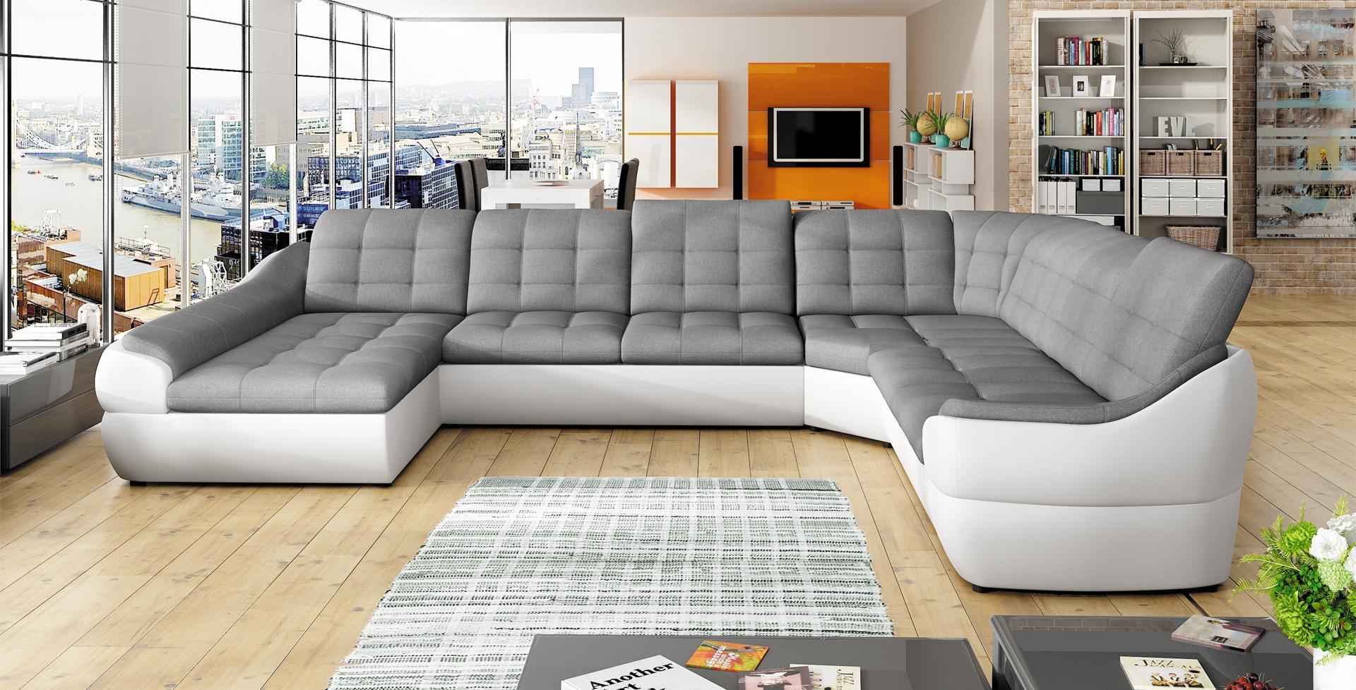 Sofa Schlafsofa Wohnlandschaft Ecksofa U Couch NEU