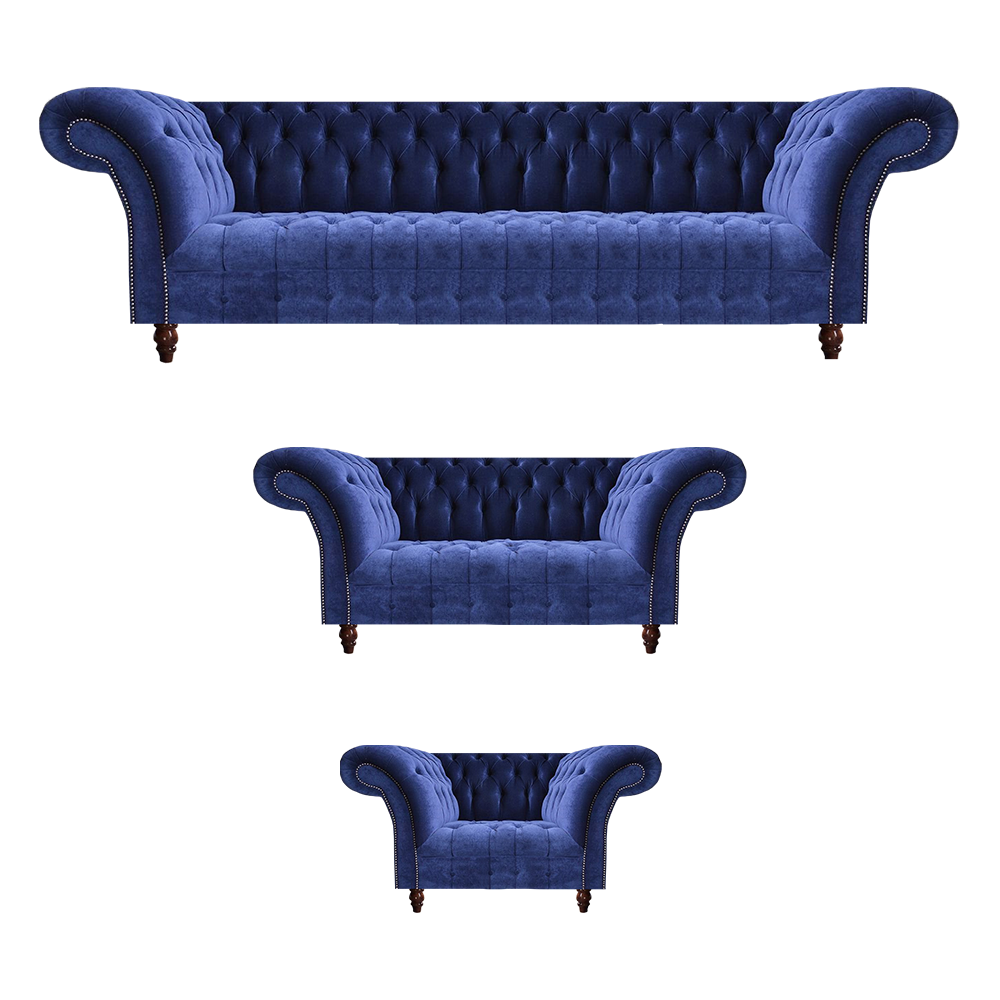 Sitzgruppe Möbel Polstermöbel Sofagarnitur 4+2+1 Sitzer Chesterfield Möbel