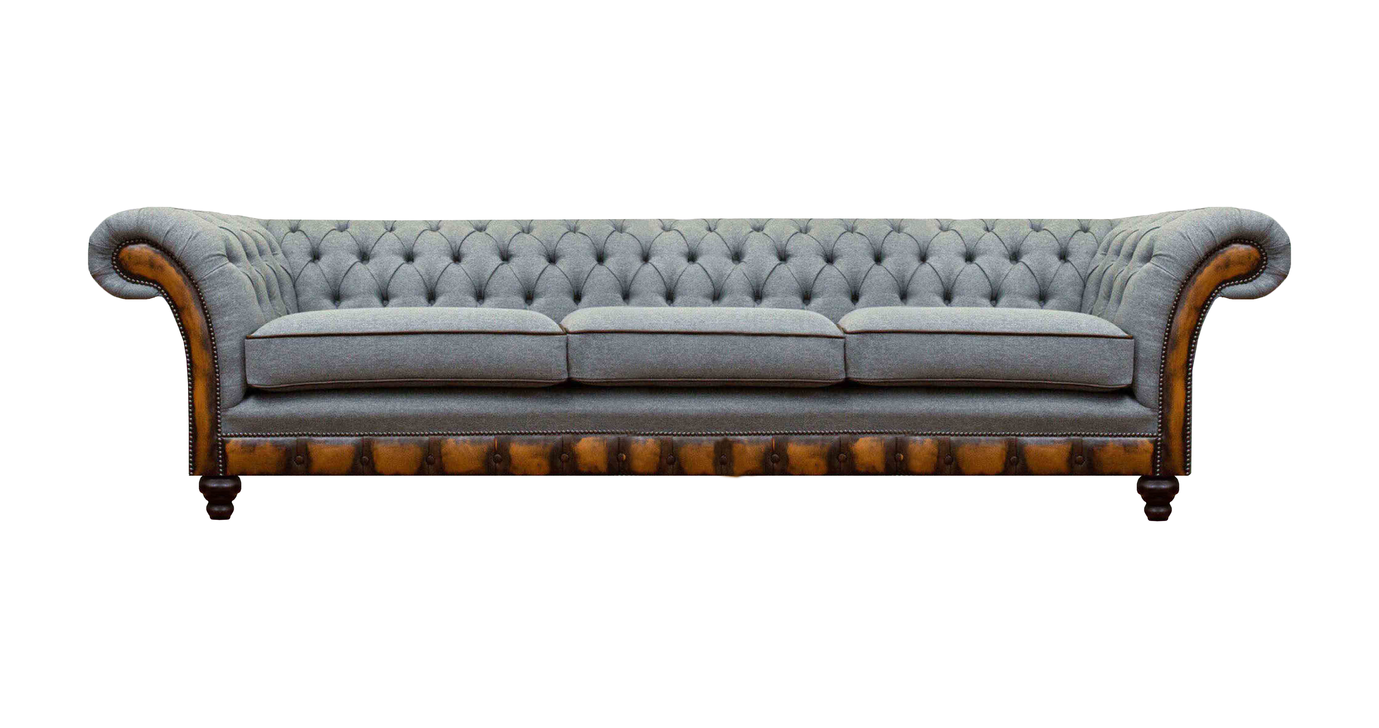 Hellgraue Wohnzimmer Moderne Couch Exklusiver Dreisitzer Designer Möbel