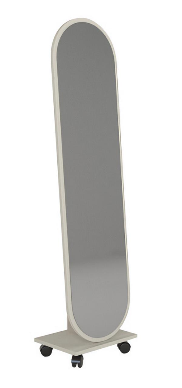 Stilvoller weißer Spiegel Schlafzimmer Standspiegel Steh Jugendzimmer 39x149cm