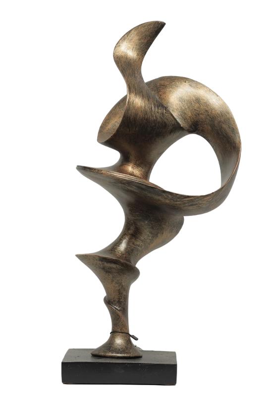 Design Figur Statuen Skulptur designer Bronze bunte Skulpturen Spirale 52 cm Neu