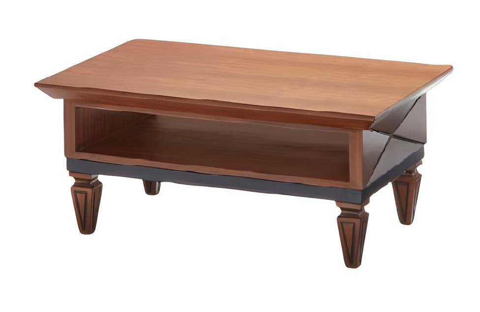 Moderner Brauner Couchtisch Designer Luxus Tisch Holzmöbel Arbeitszimmer