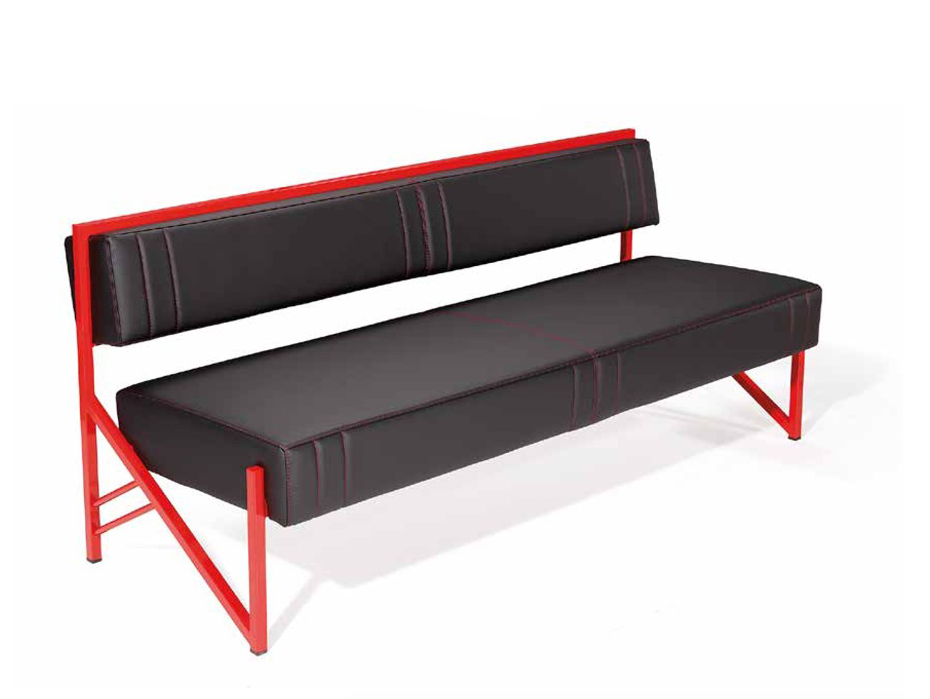 Wartebank Sitzbank Empfangsbank Polsterbank Sofa Couch 3 Sitzer 180cm