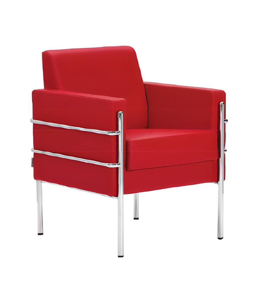 Sessel 1 Sitzer Sofa Polster Design Luxus Stoffsofas Büromöbel Textil