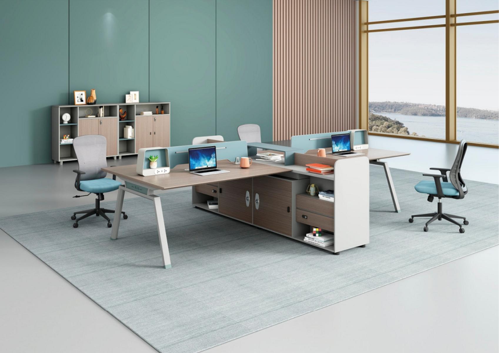 Team Schreibtisch Projekttische Coworking Workstations Tisch Kombiarbeitsplätze