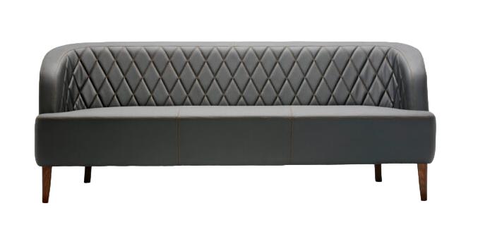 Sofa 3 Sitzer Leder Holz Modern Sofa Polster Couch Sofas Design Luxus