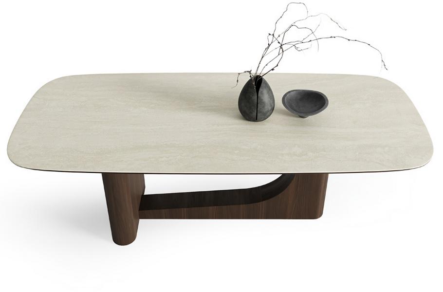 Edles Design Braun Tisch Modern Esszimmer Porzellan Esstisch Neu
