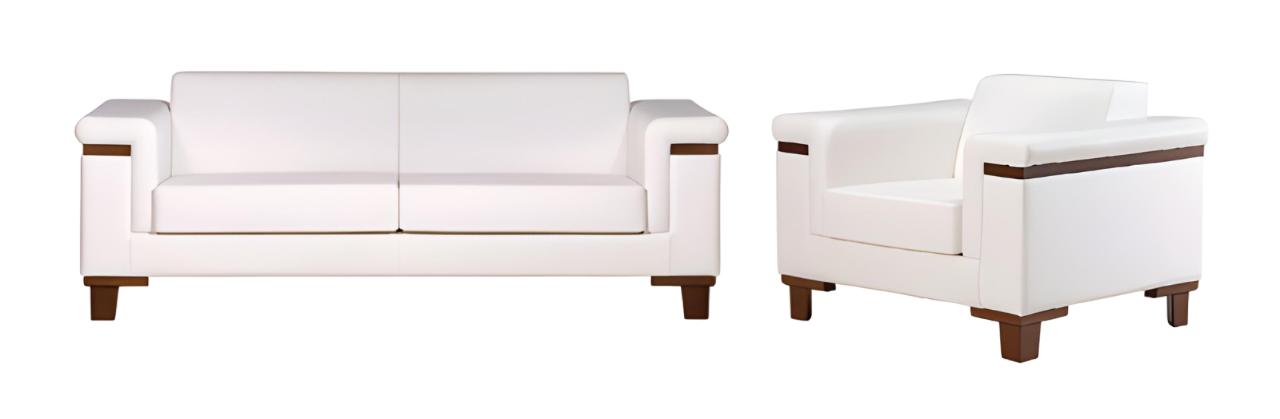 Luxus Sessel 1 Sitzer Couch Polster Sofa 2-Sitzer Luxus Textil Leder Design
