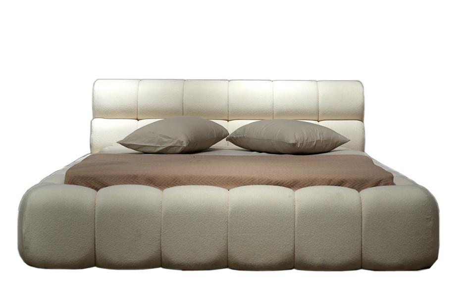 Bett Stylisch Doppelbett Weiß Bettgestell Polsterbett Schlafzimmer 200x200