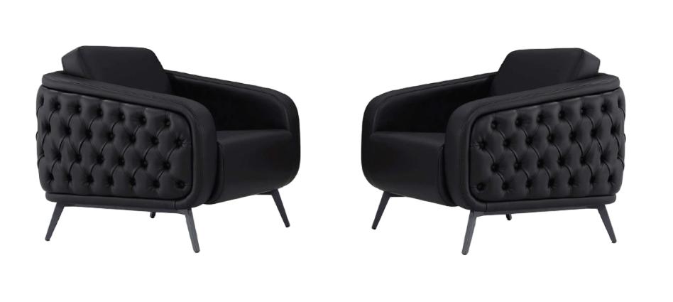 Sessel Couch Sitz 2x Sessel Design Couch Modern Büromöbel Leder Polster