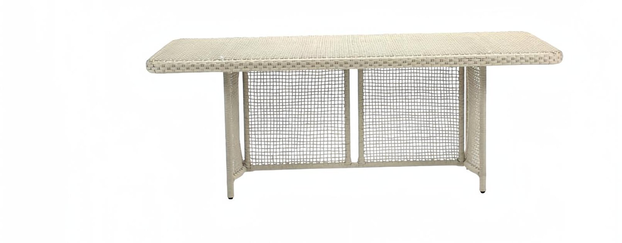 Couchtisch Hochwertig Luxus Rattan Grau Moderner Kaffeetisch Beistell Design