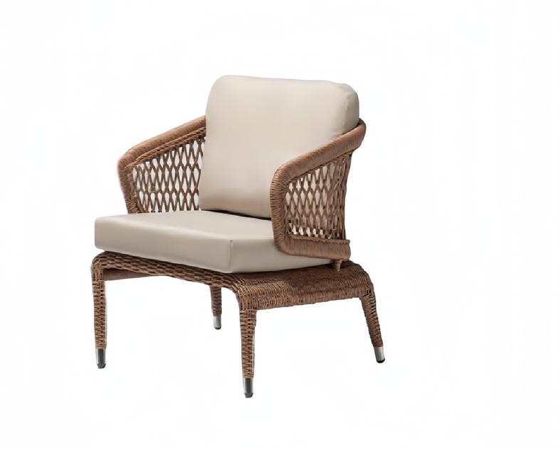 Sessel Rattan Braun Design Couch Hochwertig Hochwertig Polster Sitzer Luxus