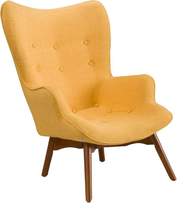 Lounge Sessel Textil Lounge Design Sesel Komfortsessel Orange Relaxsessel