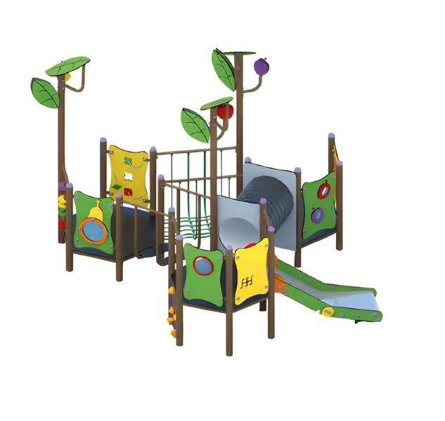 Spielplatz Versteckplatz Rutschenturm Kletterstange Spielbrücke Kletterparcours
