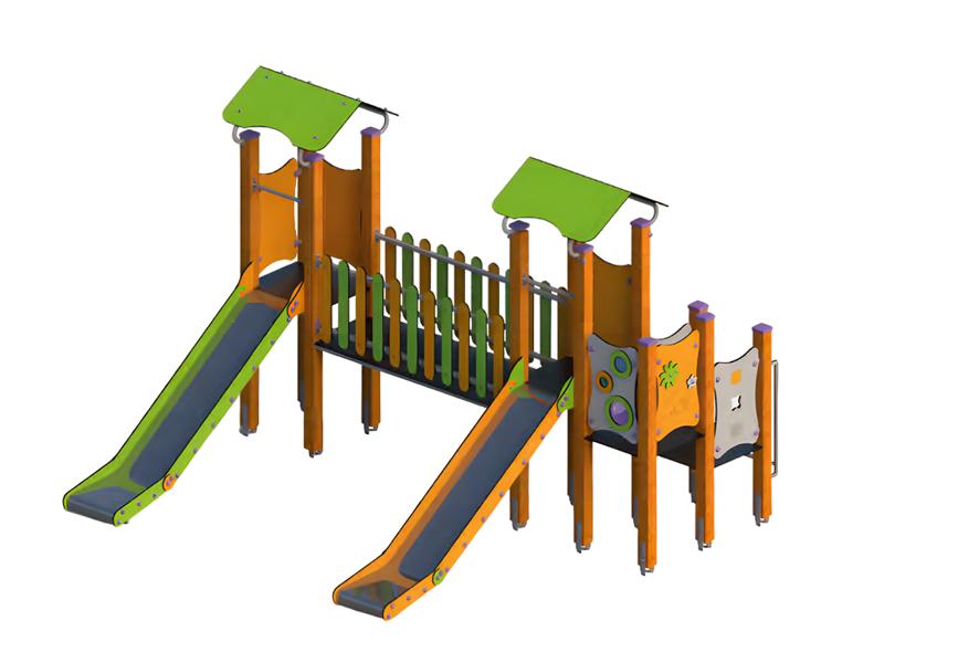 Kletterpark Spielplatzanlage Rutschbahn Spielzone Freiluftspielplatz Spielinsel