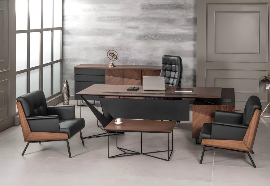 Moderne Büro Zimmer Set Office Einrichtung Komplett Set Möbel Schreibtisch 5tlg