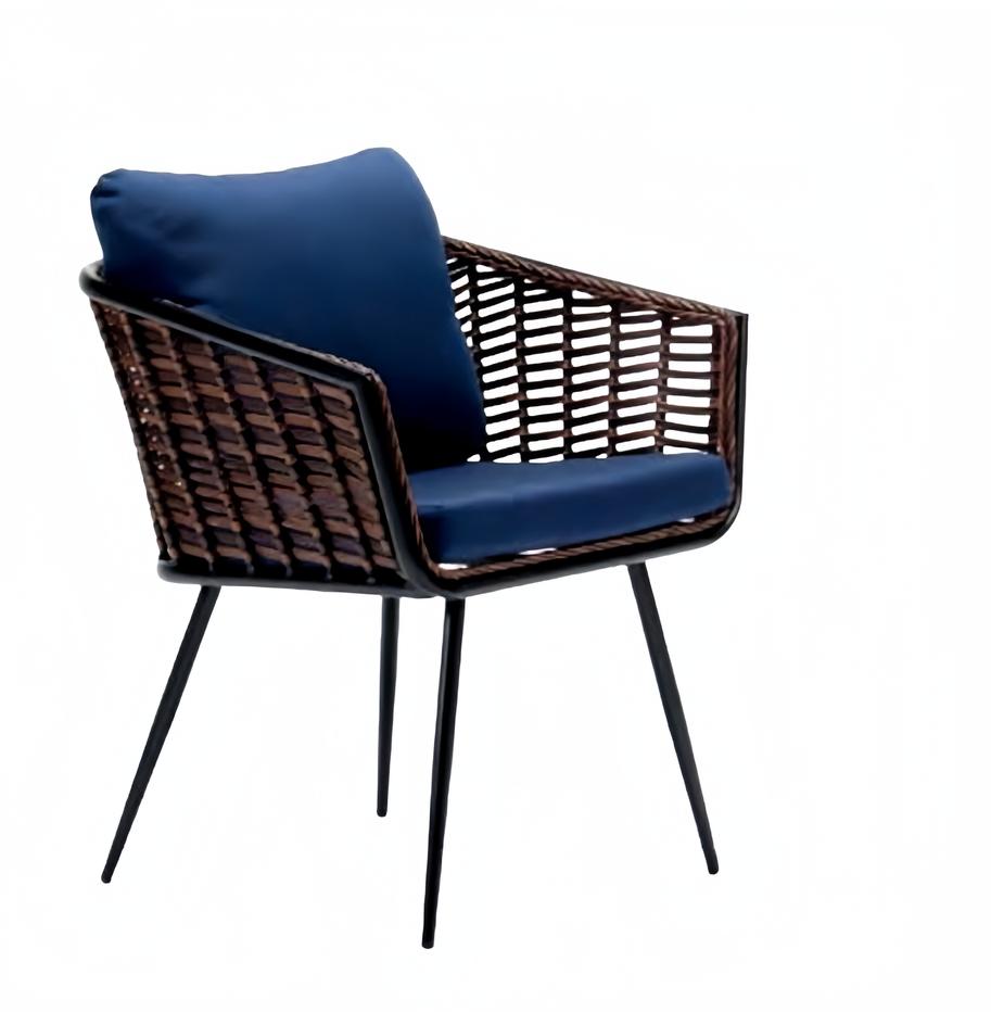 Stilvoll Modern Rattan Sessel 1 Sitzer Braun Terrasse Luxus Design Möbel