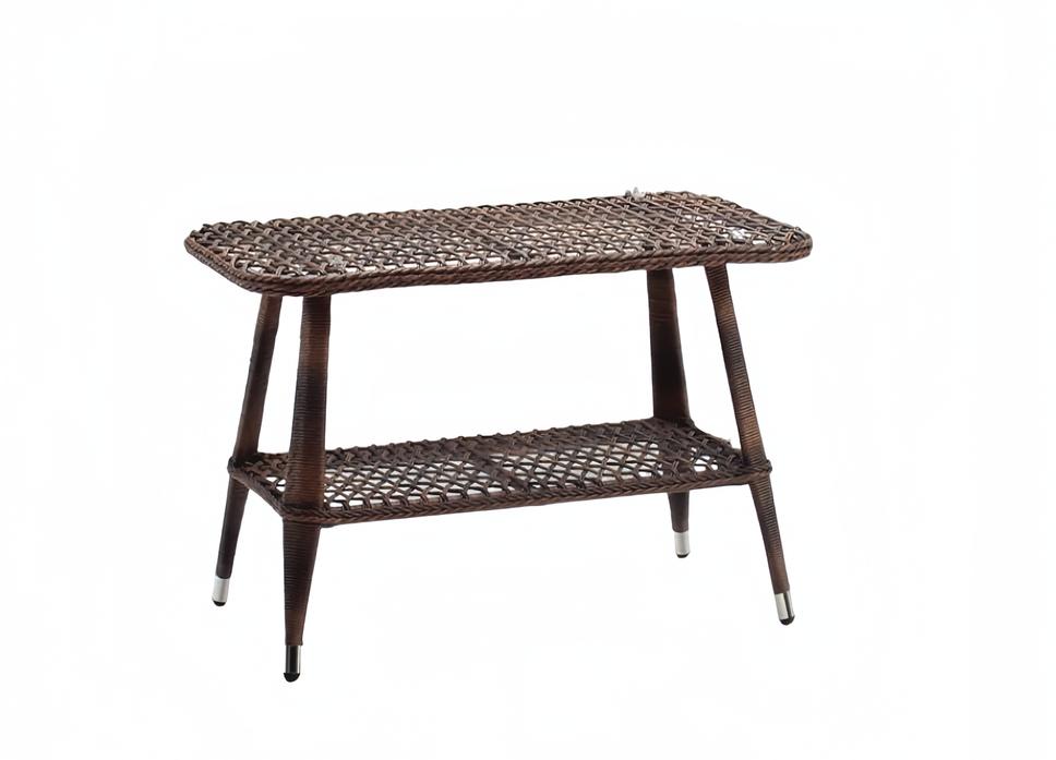 Couchtisch Braun Modern Terrassemöbel Rattan Möbel Luxus Design Einrichtung