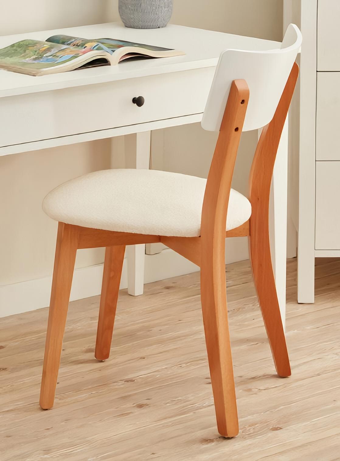 Stuhl Essstuhl Polsterstuhl Weiß Holzmöbel Wohnzimmer Schlafzimmer