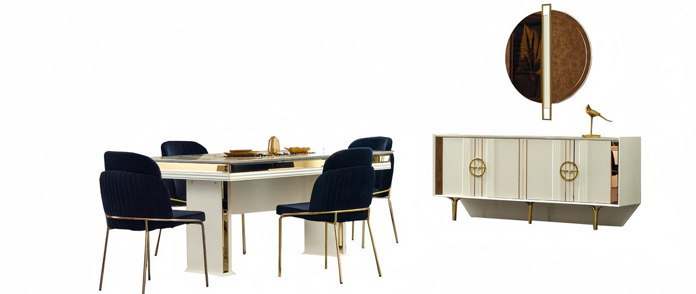 Esszimmer Set Essgruppe Komplettgarnitur Essgarnitur Spiegel Konsole 7tlg.
