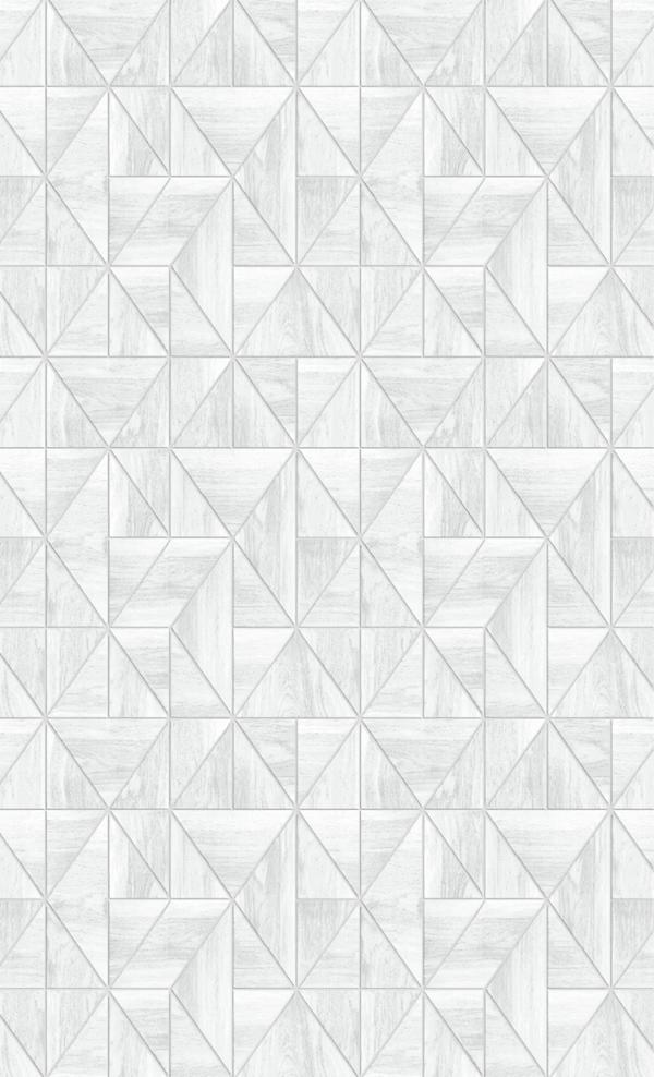 Designer Hellgrau Teppich Wohnzimmerteppich Geometrisches Muster Raute
