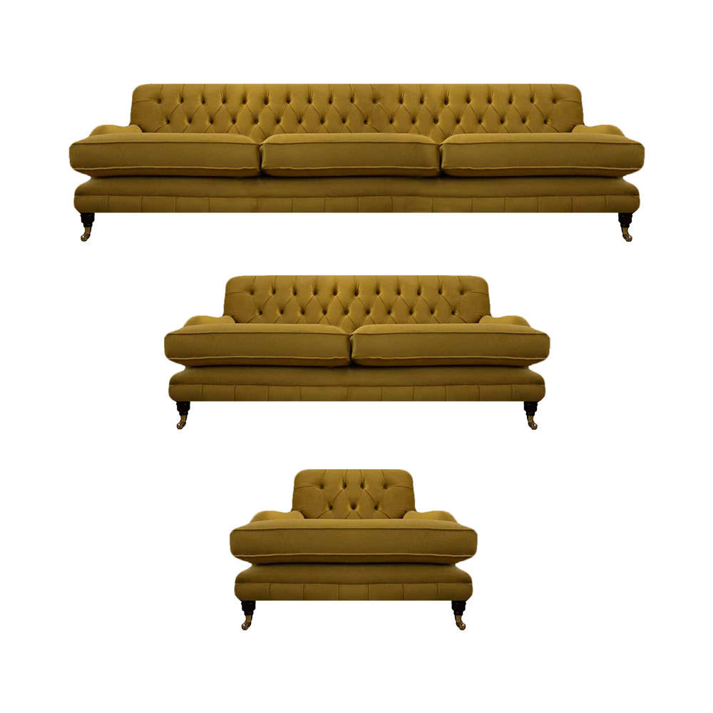 Wohnzimmer Chesterfield Modern Sofagarnitur 3tlg Polstermöbel Einrichtung