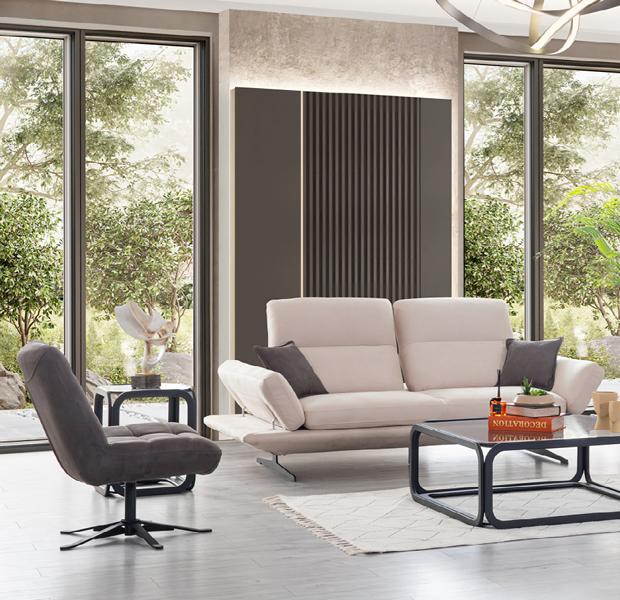 Designer Couch Sitz Polster 2+1 Sitzer Sofa Stoff Luxus Sofas Garnitur Neu