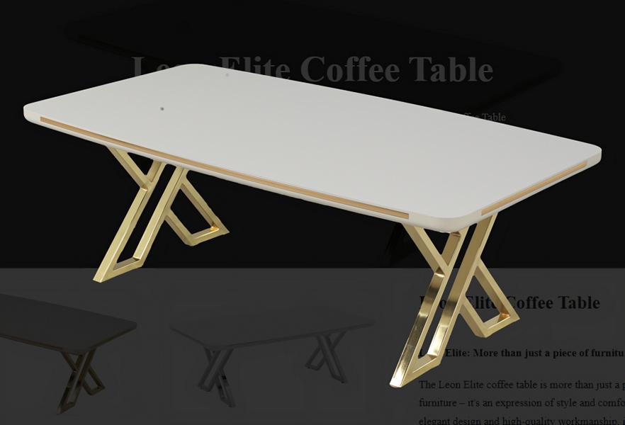 Wohnzimmer Couchtisch Weiß Luxus Design Elegantes Möbel Tische Couchtische