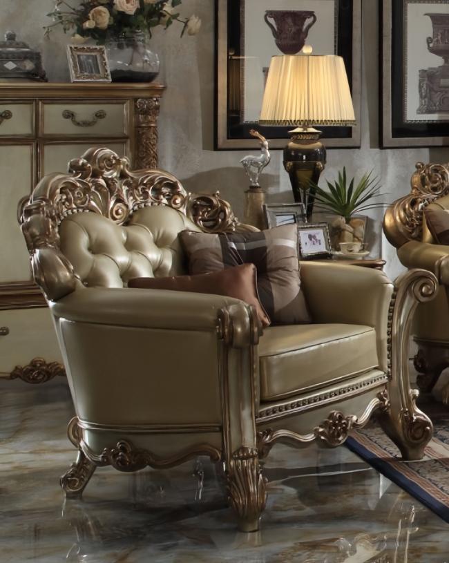 Luxus Chesterfield Sessel Ohrensessel Polster Royal Design Kunstleder