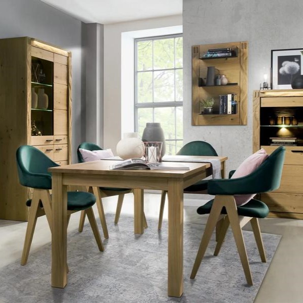 Esszimmer Modern Set Esstisch + 4x Stühle Designer Luxuriöses Einrichtung
