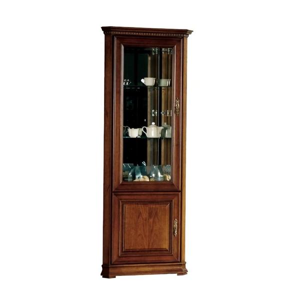 Eckvitrine Schrankregal Glasdisplay Vitrinenschrank Schrankvitrine Glasschrank