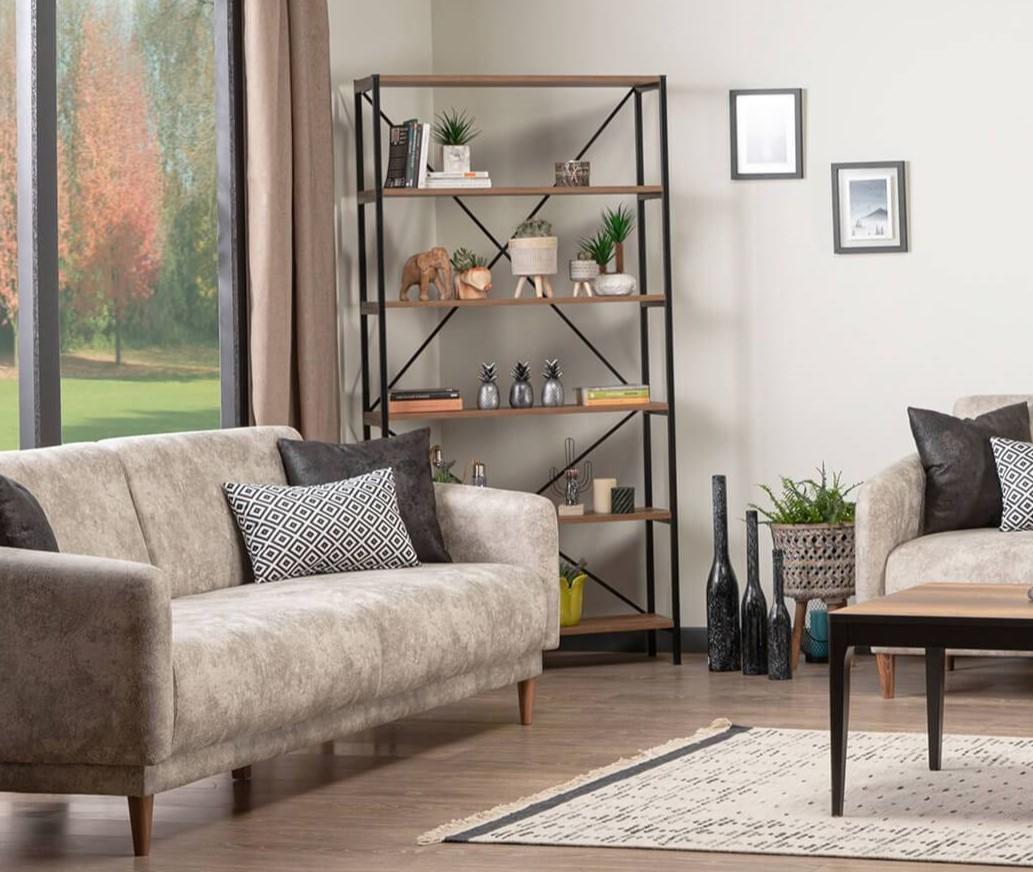 Bücherregal Regal Schrank Holzmöbel Holz Metall Freistehend Wohnzimmer