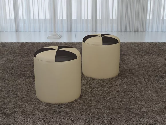 Design Polster Hocker Fußhocker Ottomane Sitz Gepolstert Pufa FT009 Sofort